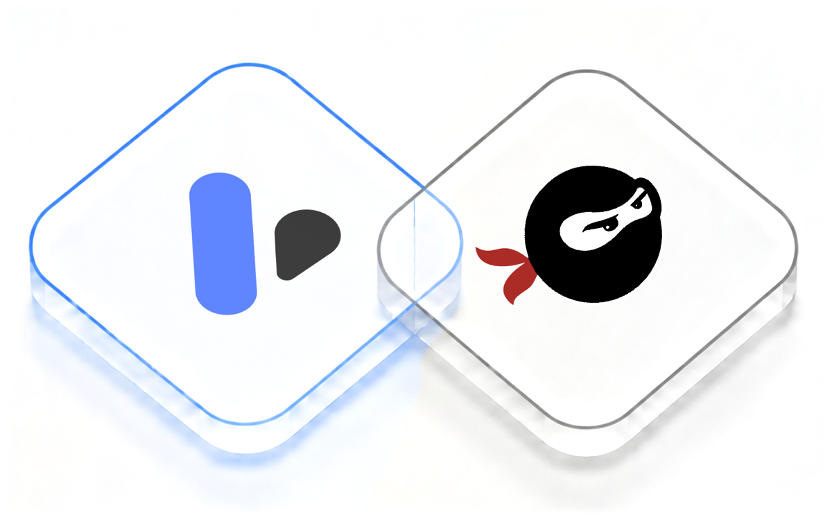 The Verisoul and Sample Ninja logos on two interlocking cards